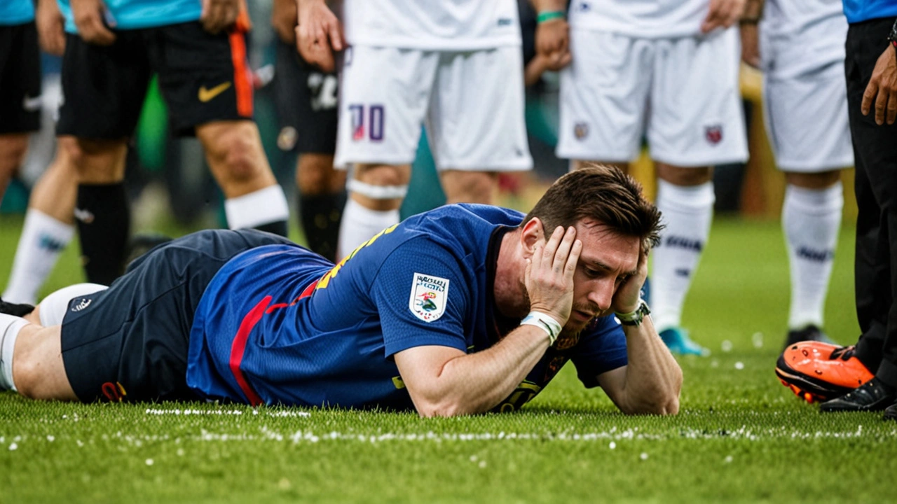 Impactante imagen del tobillo lesionado de Lionel Messi tras la final de la Copa América