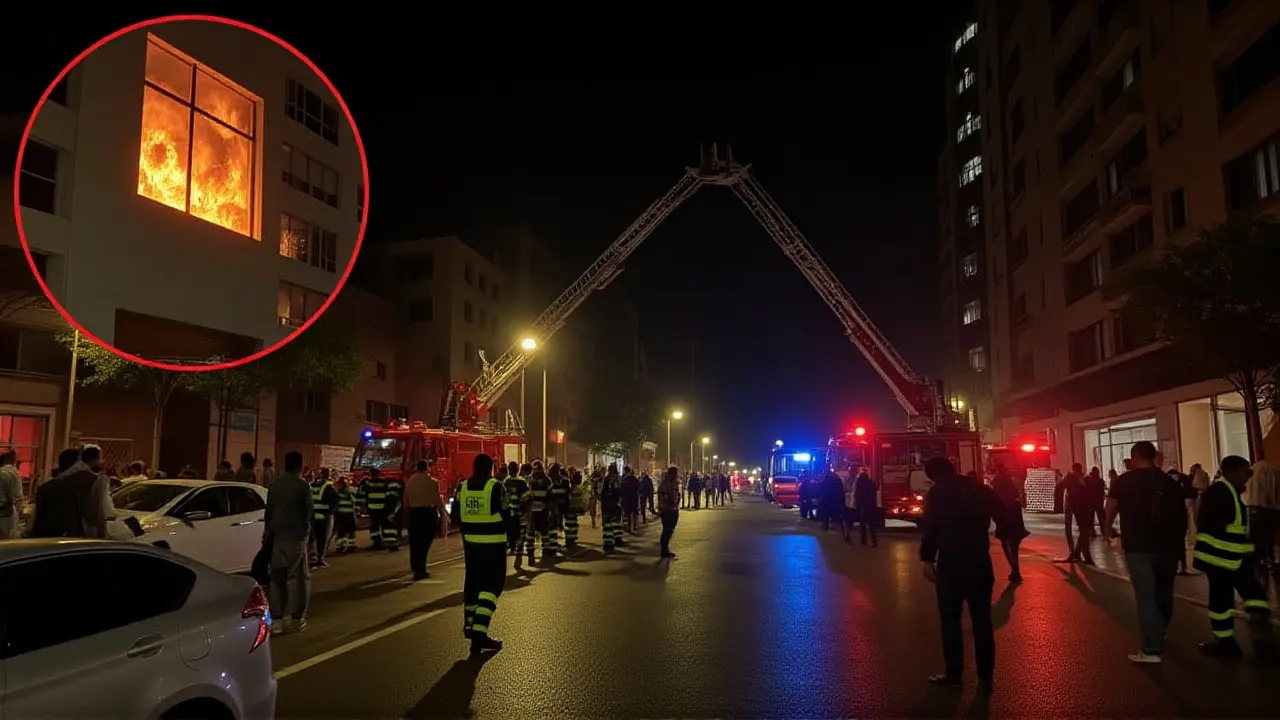 Incendio en Santiago: evacuan torre de 25 pisos y dejan 2 heridos